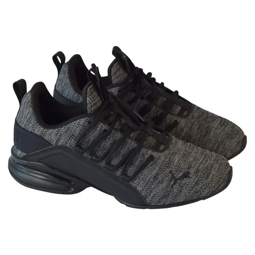 Puma Axelion Refresh Men’s Running Shoes Black/Grey Size 8.5